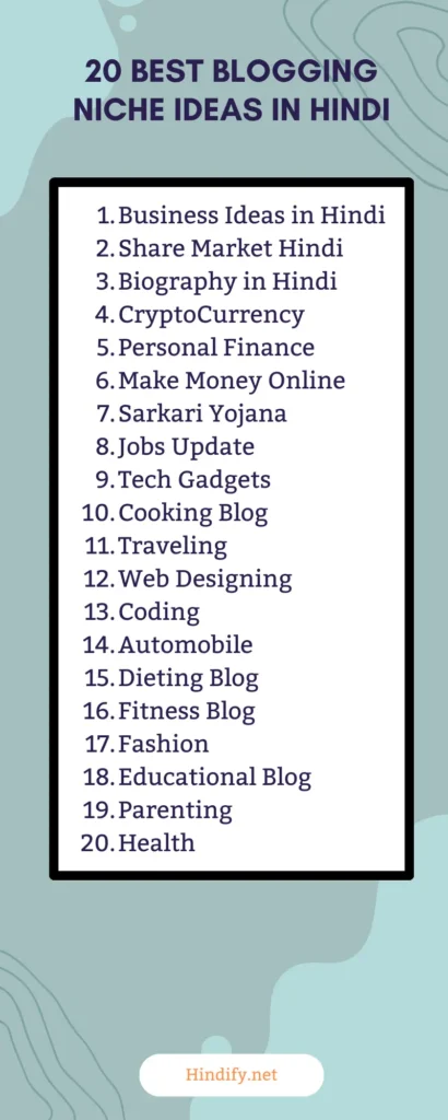 Best Blogging Niche Ideas in Hindi